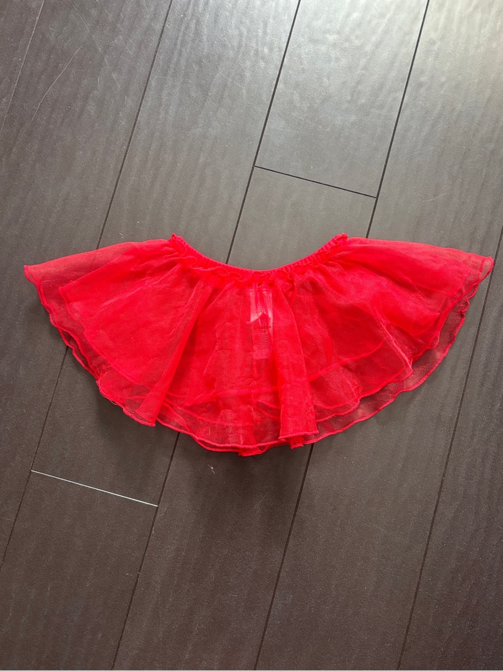 Carter's Bright Red Tulle Circle Skirt